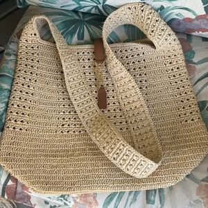 YSL LE 5 A 7 IN RAFFIA CROCHET !!! SOLD !!!